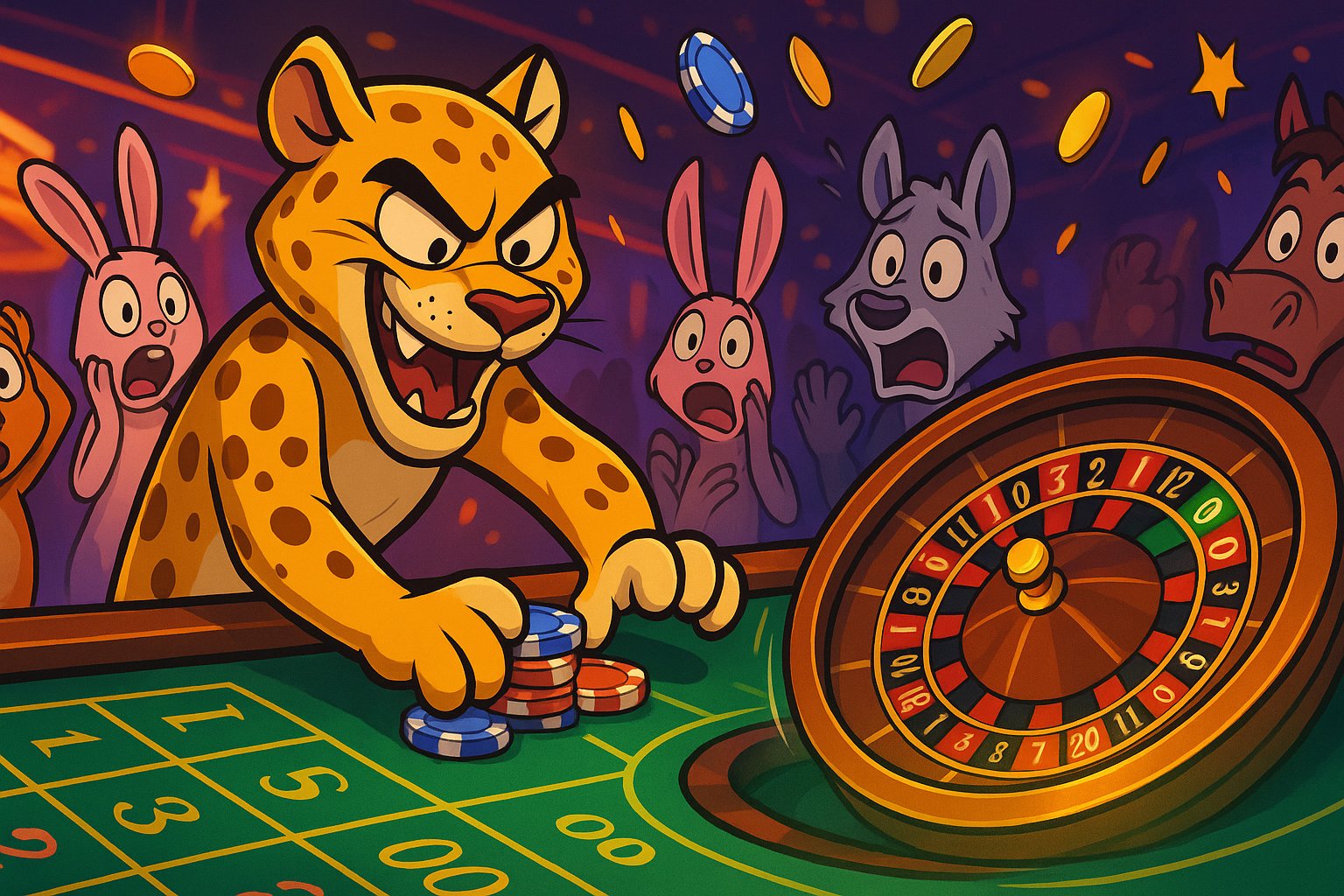 အရောင်စုံ slot machine reels နှင့် jackpot ဆုကြေးငွေ ပြပင်နေသော online slots ဂိမ်းမြင်ကွင်း