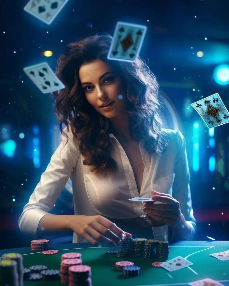 live casino dealer ကတ်ဖော်နေသော live stream studio မြင်ကွင်း